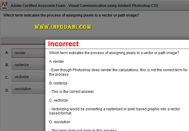 Tes Adobe certified Associate dan jawaban lengkap
