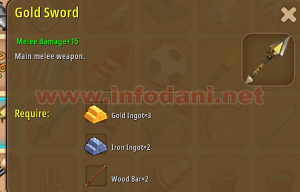 cara craft gold sword dan gold spear 