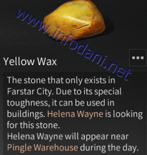 special item yellow wax lifeafter
